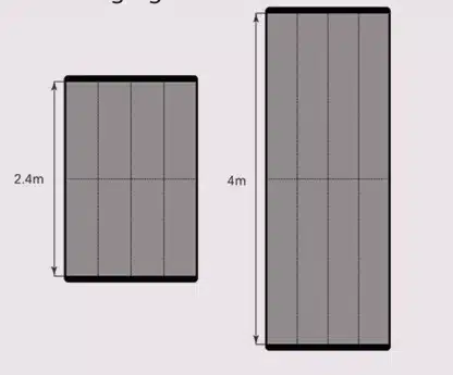 Hauteur dégagée jusqu'à 4 mètres